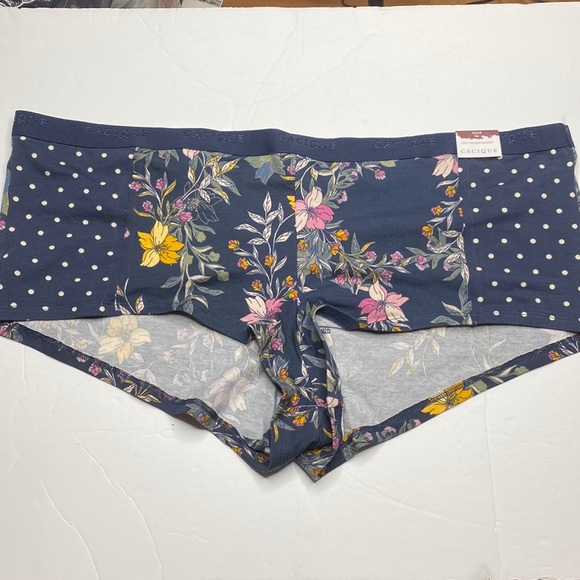 Lane Bryant Intimates & Sleepwear 2628 Blue Polka Dot Floral Cotton